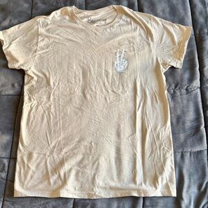 PEACE ✌️ 💀 Skeleton Hand Cream Short Sleeve Tee